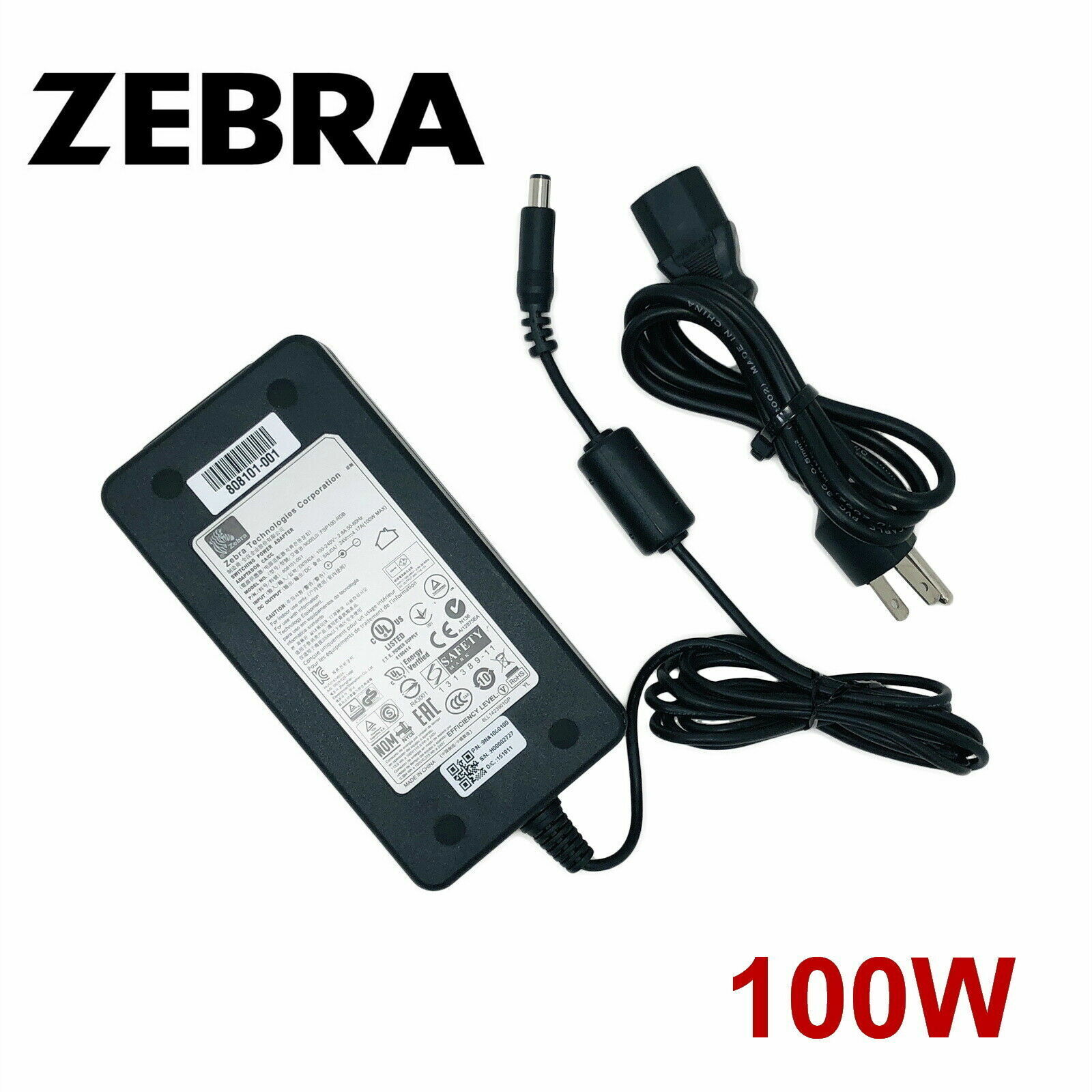 *Brand NEW*Original Zebra 24V 4.17A AC Adapter For GX420D GX420T GX430T Printer FSP100-RDB Power Sup - Click Image to Close